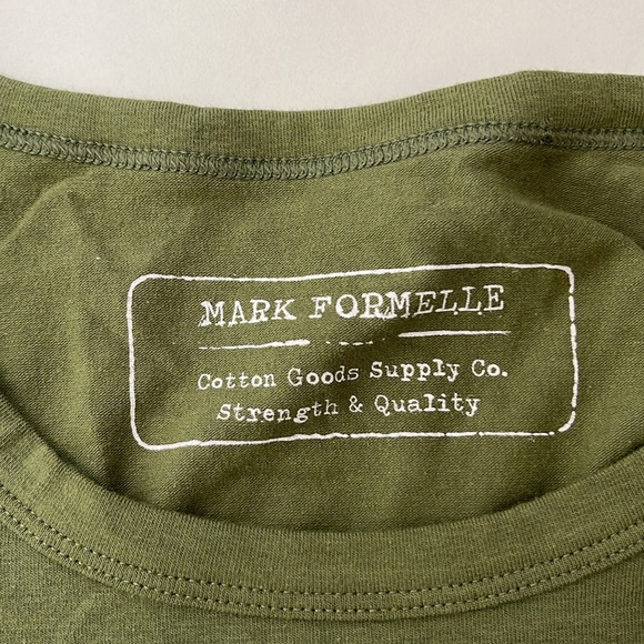 Mark Formelle Green Graphic ARMY Print Tee Shirt Men’s M NWT - Picture 5 of 8